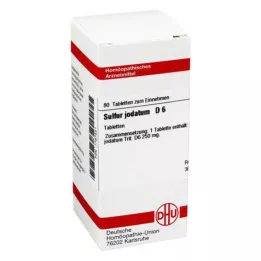 SULFUR JODATUM D 6 tabletti, 80 tk