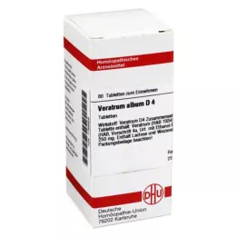 VERATRUM ALBUM D 4 tabletti, 80 tk