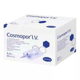 COSMOPOR I. V. Cherülenfixierverband 6x8 cm, 50 tk