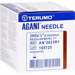 AGANI Kanüül 26 G 23 mm pruun, 100 tk