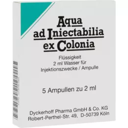 AQUA AD iniectabilia ex Colonia ampullid, 5X2 ml