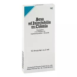 AQUA AD iniectabilia ex Colonia ampullid, 10X2 ml