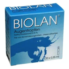 BIOLAN silm tilgad üksikud ninapipetid, 20x0,35 ml