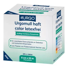 URGOMULL varrevärv lateksivaba 8 cmx20 m sinine, 1 tk