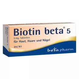 BIOTIN BETA 5 tabletti, 20 tundi