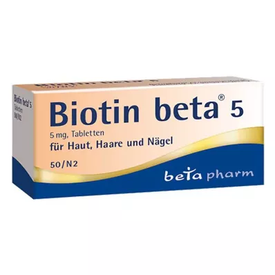 BIOTIN BETA 5 tabletti, 50 tk