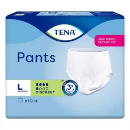 TENA PANTS diskreetne L 95-125 cm ühekordselt kasutatavad püksid, 10 tk