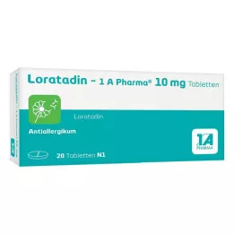 LORATADIN-1A Pharma tabletid, 20 tk
