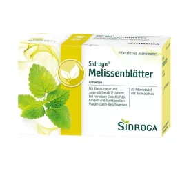 SIDROGA Melissi lehtede teefiltri kotid, 20X1,5 g