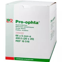 PRO-OPHTA Silma tampoonid steriilsed, 400 tk