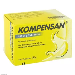 KOMPENSAN Tabletid 340 mg, 100 tk