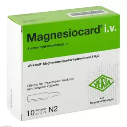 MAGNESIOCARD i.v. Süstelahus, 10X10 ml