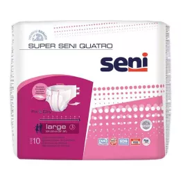 SUPER SENI Quatro inkontinentsipüksid suurus 3 L, 10 tk
