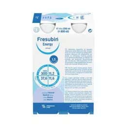 FRESUBIN ENERGY DRINK Neutraalne joogipudel, 4X200 ml