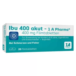 IBU 400 akut-1A Pharma õhukese polümeerikattega tabletti, 20 tk