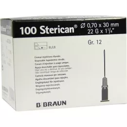 STERICAN kanüülid luer-lok 0,70x30 mm gr