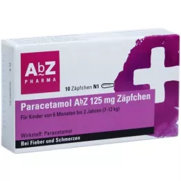 PARACETAMOL Abbey 125 mg opositoorid, 10 tk