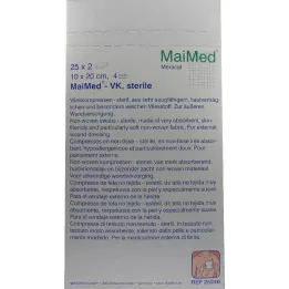 VLIESKOMPRESSEN 10x20 cm steriilne, 25X2 tk
