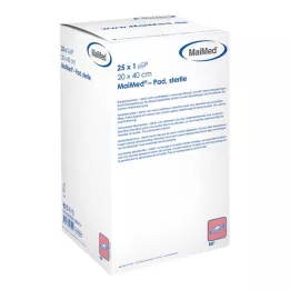 SAUGKOMPRESSEN steriilne 20x40 cm, 25X1 tk