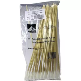 WATTESTÄBCHEN Puidu suur pea 25 cm, 50 tk
