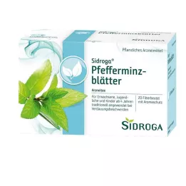 SIDROGA Piparmündilehtede tee filtrikotid, 20X1,5 g