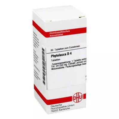 PHYTOLACCA D 4 tabletti, 80 tk PHYTOLACCA D 4 tabletti, 80 tk
