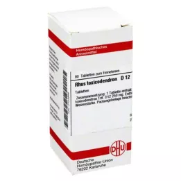 RHUS TOXICODENDRON D 12 tabletti, 80 tk