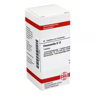 CHAMOMILLA D 12 tabletti, 80 tk CHAMOMILLA D 12 tabletti, 80 tk