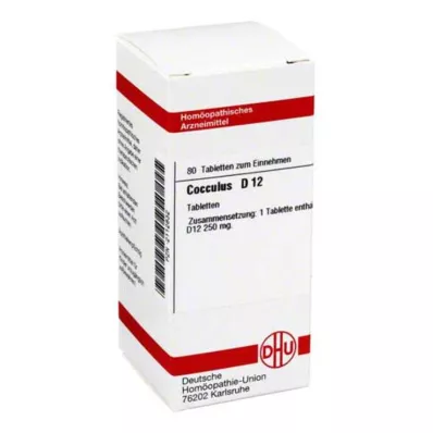 COCCULUS D 12 tabletti, 80 tk COCCULUS D 12 tabletti, 80 tk