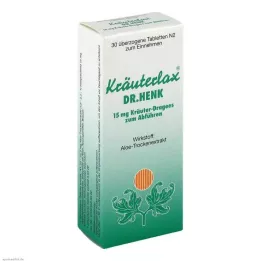 KRÄUTERLAX Dr.Henk 15 mg taimsed tabletid lahtistiteks, 30 tk
