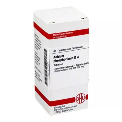 ACIDUM PHOSPHORICUM D 4 tabletti, 80 tk ACIDUM PHOSPHORICUM D 4 tabletti, 80 tk