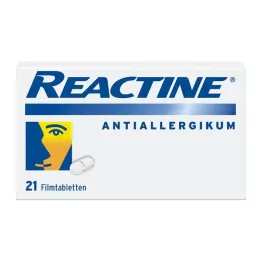 REACTINE Õhukese polümeerikattega tabletid, 21 tk