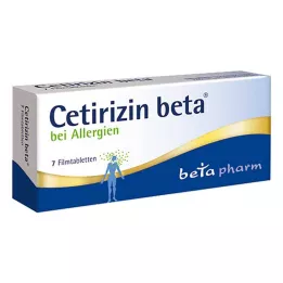 CETIRIZIN beeta õhukese polümeerikattega tabletid, 7 tk