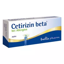 CETIRIZIN beeta õhukese polümeerikattega tabletid, 20 tk