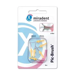 MIRADENT Interd.Pic-Brush asendushari x-fine kollane, 6 tk