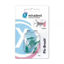 MIRADENT Interd.Pic-Brush asendushari keskmine roheline, 6 tk