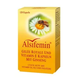 ALSIFEMIN Mesilaspiim+Vit.E ženšenni kapslitega, 120 tk