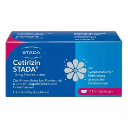 CETIRIZIN STADA 10 mg õhukese polümeerikattega tabletid, 7 tk