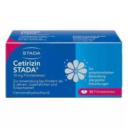 CETIRIZIN STADA 10 mg õhukese polümeerikattega tabletid, 50 tk