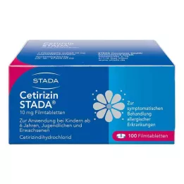 CETIRIZIN STADA 10 mg õhukese polümeerikattega tabletid, 100 tk