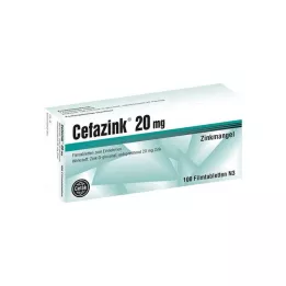CEFAZINK 20 mg õhukese polümeerikattega tabletid, 100 tk