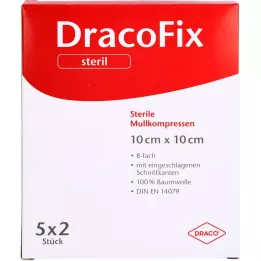 DRACOFIX PEEL surub 10x10 cm steriilset 8 korda, 5x2 tk