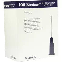 STERICAN Kanüülid 23 Gx2 2/5 0,6x60 mm, 100 tk