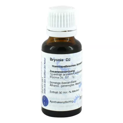BRYONIA D2 lahjendus, 20 ml