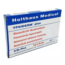 YPSIDERM pluss haavaplaaster 5x7,2 cm, 5 tk
