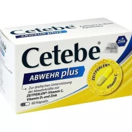 CETEBE ABWEHR pluss -vitamiin C+D3 -vitamiin+Zink KAPS., 60 tk