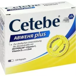 CETEBE ABWEHR pluss C -vitamiini D3+Zink KAPS., 120 tk