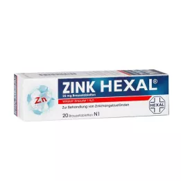 ZINK HEXAL Kihisevad tabletid, 20 tk