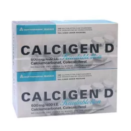 CALCIGEN D 600 mg/400 I.E. närimistabletid, 200 tk