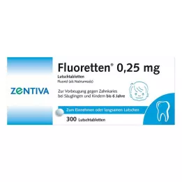 FLUORETTEN 0,25 mg tabletid, 300 tk